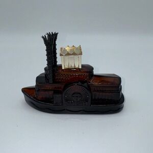 Vintage Avon Natchez‎ Side Wheeler After Shave Decanter, Collectible Boat Empty